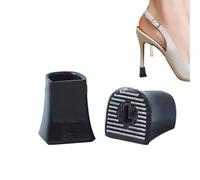 Conseils de talon -Noise Réduction des pointes de talon Remplacement | 2x talons hauts Caps Protector | Chaussures dowels en forme de U | Couvertures de réparation de chaussures pour un usage