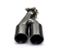 Conseils d'échappement Embouts de silencieux d'échappement à Double sortie, 1 pièce, pour BMW série 3 320i 318i 2013 - 2016(Black-320i)
