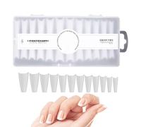 Conseils d'extension d'ongles, pointes en acrylique - 240 pièces en acrylique faux tops, pointes d'ongles à demi-couverture, 12 tailles de kit d'extension d'ongle facile, conseils d'ongles français