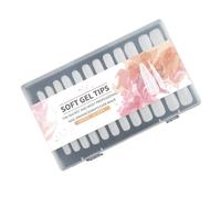 Conseils D'ongles Longs En Amande Set 240pcs Matte Clear Couvre False False Extension Art Manucure Accessoires