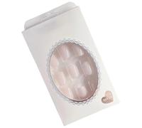 Conseils d'ongles portables - ongles sans colle, ongles en acrylique courts | Kit amovible 24pcs, 5.12x2.76x0,59 pouces Press Fit Design, mode réutilisable pour les femmes usage quotidien