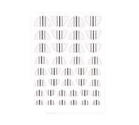 Conseils français Autocollants pour nail art Autocollants Plaids Lignes Autocollants Manucure Accessoires pour Décalcomanies Lignes Décalcomanies d'art des ongles
