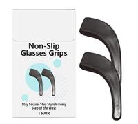 Conseils : manches de bras flexibles, boucles de crochet d'oreille à ajustement sûr | Ports en silicone pour spectacles, utilisation sportive, aide à la lecture, prise en main