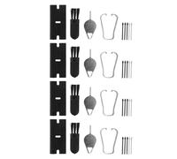 Conseils pour Le Stylet, 4 Sets Easy Installation Stylus Remplacement Conseils Long-Stable Stable Stable pour S9 FE pour S9 + Plus (Gris Noir)