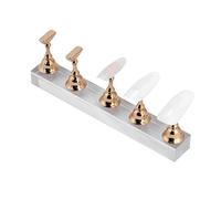 Conseils pour ongles supports de support faux ongles présentoir support ensemble support de pratique d'art d'ongle or magnétique ongles montrant étagère