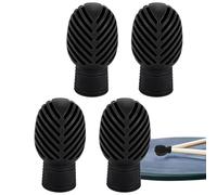 Conseils pour sourdine de batterie,Conseils pour sourdine de de tambour,Embouts de s en Silicone 4 pièces pour un son de claquement muet | Couvercles de protection de maillet de de tambour, accessoire