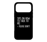 Conseils sur la façon de me Parler s'il Vous plaît ne Pas drôle maladroit Coque pour iPhone 17 Pro Max