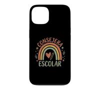 Consejera Escolar Conseiller Scolaire Espagnol Boho Rainbow Cute Coque pour iPhone 13