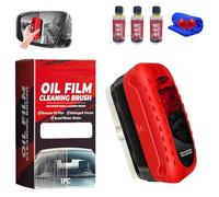 Consensuts-F Window Cleaner, Consensuts Automotive Oil Film Cleaning Brush, Jetdryshop Glass Cleaner, Oil Film Brush 2.0, Rain and Fog Windshield Brushes, Auto Glass Degreaser Windshield Polish (B)