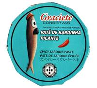 Conservas GRACIETE - Pâté Piquant de Sardine - 3 x 85gr (Paquet de 3 canettes)