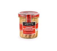 CONSERVAS SERRATS - Cou de Thon Germon de Cantabrique à l'Huile d'Olive - 6 Bocaux x 320g (Total : 1920g) - Partie Supérieure du Filet - Texture Tendre - Fabrication Artisanale Traditionnelle