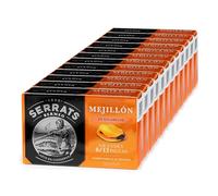 CONSERVAS SERRATS - Moules Grandes en Escabèche Traditionnel Artisanal - 12 Boîtes x 110g (Total : 1320g) - 8/12 Moules par Boîte - Fabrication Artisanale depuis 1890 - Sans Gluten, Riche en Oméga 3
