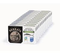 CONSERVAS SERRATS - Thon Germon de Cantabrique à l'Huile d'Olive Vierge Extra Bio - 12 Boîtes x 112g (Total : 1344g) - Fabrication Artisanale depuis 1890 - Sans Gluten - Riche en Oméga 3