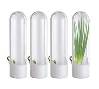 Conservateur de Laitue pour Réfrigérateur - Conteneur de Stockage de Coriandre de 10,04 pouces, Conteneur de Coriandre en ABS, 4 Supports à Herbes Fraîches | Organisateur de Stockage de Légumes, Conše