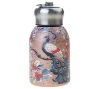 Conservation de la chaleur et du froid en acier inoxydable Gobelet sous vide Bouteille d'eau isotherme portable Stockage chaud et froid 300 ml Bouteille portable sous vide Style de culture chinoise