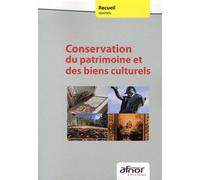 Conservation Du Patrimoine Et Des Biens Culturels