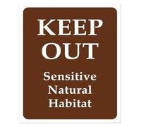 Conservation Zone Access Denied Metal Sign For Forest Reserve 12x8 Inch | weather resistant aluminum construction suitable outdoor all season placement