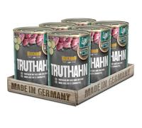 Conserve Super Premium Dinde | Pâtée pour Chiens | 6 x 400 g | Belcando | Aliment complet | pour une ration quotidienne équilibrée | Dinde avec riz & courgette