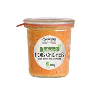 CONSERVERIE SAVEURS-Tartinable de pois chiches aux poivrons confits bio Conserverie des saveurs - 100 g