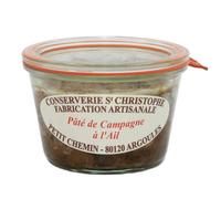 CONSERVERIE ST CHRISTOPHE-Pâté de campagne à l’ail Conserverie St Christophe - 270 g