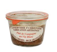 CONSERVERIE ST CHRISTOPHE-Pâté de campagne au vin blanc Conserverie St Christophe - 270 g