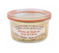 CONSERVERIE ST CHRISTOPHE-Rillettes de truite au zeste de citron Conserverie St Christophe - 100 g
