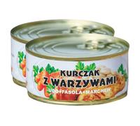 Conserves alimentaires - Poulet aux légumes 300g - 2 pcs. Marlej