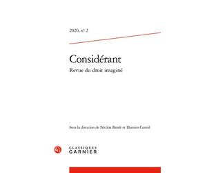 Considérant 2020 - Nicolas Bareit - Classiques Garnier - broché - Revue