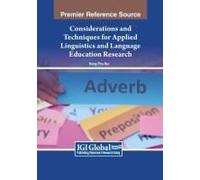 Considerations And Techniques For Applied Linguistics And Language Education Research