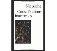 Considérations inactuelles
