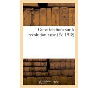 Considerations sur la revolution russe - Collectif - Hachette Bnf - broché - Livre