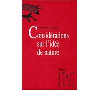 Considérations sur l'idée de nature - François Dagognet - Vrin - broché - Essai