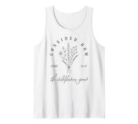 Considérez Comment Les Fleurs Sauvages Poussent Luc 12:27 Christian Faith Débardeur