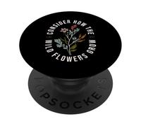 Considérez Comment Les Fleurs Sauvages Poussent Luc 12:27 Verset biblique PopSockets PopGrip Adhésif
