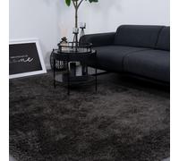 CONSILIO CONCEPT 200 x 290 Tapis Salon Anthracite Mona Shaggy à poils longs fait main moderne à la main
