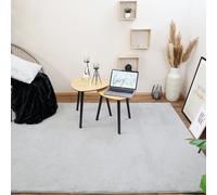 Consilio Concept COZY tapis en fourrure 120x170 gris tapis supersoft 28 mm hauteur soft doux imitation fourrure de lapin