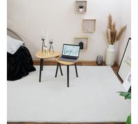 Consilio Concept COZY tapis en fourrure 200x290 ivory tapis supersoft 28 mm hauteur soft doux fourrure de lapin imitation blanc crème