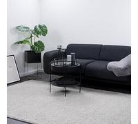Consilio Concept Tapis de Salon 160 x 230 cm en Laine argentée Moderne Design Tapis de Salon Style Moderne Mélange Naturel Doux Certifié Fabriqué en Allemagne