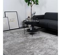 Consilio Concept Tapis de Salon à Poils Longs 160 x 230 cm Fabriqué à la Main Moderne Certifié Fabriqué en Allemagne Design Manufacture Tapis de Marque Öko-Tex