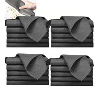Consiset Lot de 10 chiffons de nettoyage magiques épais réutilisables pour vitres, fenêtres, miroirs, sans traces, réutilisables (30 x 30 cm)