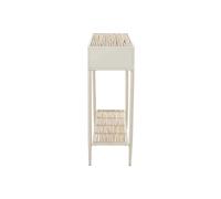 CONSOLA METAL BAMBU BEIGE MARRON 135x41x80 CM