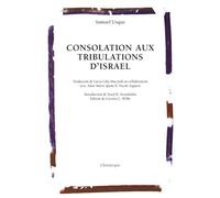 Consolation aux tribulations d'Israël (1553) - Yosef Hayim Yerushalmi - Chandeigne Et Lima - broché - Essai