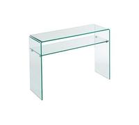 Console - 1 niche - Verre trempé - Transparent - STILEOS