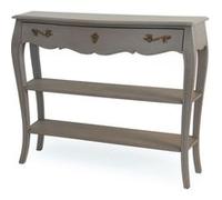 Console 1 tiroir grand modèle Murano gris - - Gris - Bois