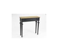 Amadeus Console d'entrée New Legend – 1 tiroir, Bois et MDF Noir 80x25x80 cm
