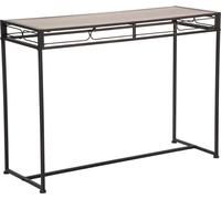 Console 110 x 80 x 40 cm Métal MDF Noir Marron