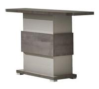 Console 110cm Gris Acier Metallisé et Gris Perle Mat - AUXANE - ALTOBUY Gris G
