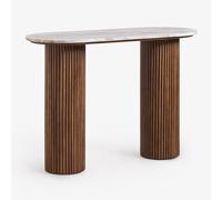 Console 110x45 Cm En Marbre Et Bois De Manguier Giselda Marbre