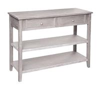 Console 2 tiroirs 2 étagères Charme Atmosphera - Naturel