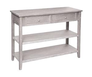 Console 2 tiroirs 2 étagères Charme Atmosphera - Naturel
